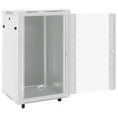 Vidaxl Omrežna omarica 18U 19 IP20 siva 60x60x100 cm