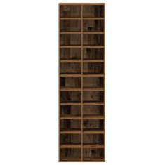 Vidaxl omara za čevlje iz starega lesa 54x34x183 cm inženirski les