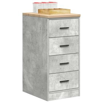 Vidaxl vidaXL Omara za shranjevanje v garaži betonsko siva 40x51x85 cm