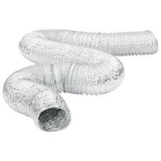 Vidaxl Prezračevalni kanal aluminij 6 m Ø10 cm