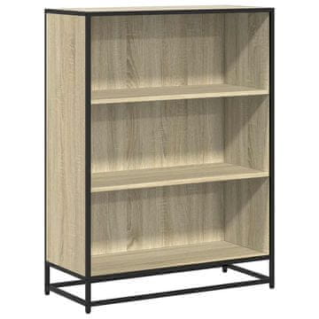 Vidaxl Knjižna omara sonoma hrast 80,5x35x107,5 cm inženirski les
