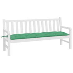Vidaxl Blazina za vrtno klop zelena 180x50x7 cm oxford tkanina