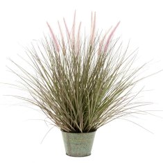 Vidaxl Umetna trava perjanka 58 cm v loncu