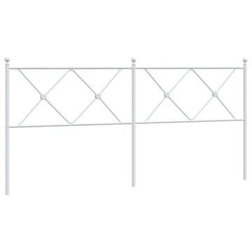 Vidaxl Kovinsko nadomestno vzglavje belo 180 cm
