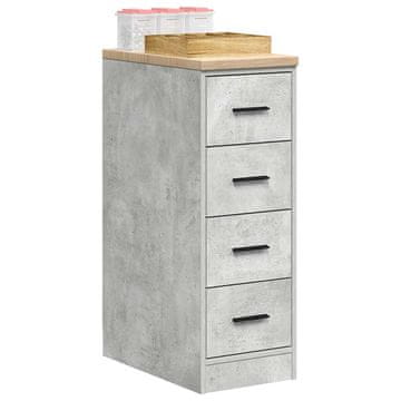 Vidaxl vidaXL Omara za shranjevanje v garaži betonsko siva 30x51x85 cm