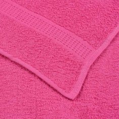 Vidaxl Komplet brisač 8-delni roza 360 gsm 100% bombaž