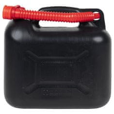 Vidaxl Posoda za gorivo z upogljivim tulcem 3 kosi črna 10 L plastika