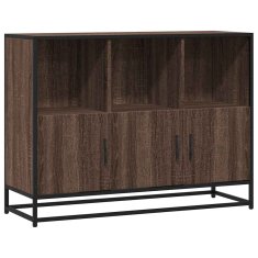 Vidaxl Komoda rjavi hrast 100x35x76 cm inženirski les