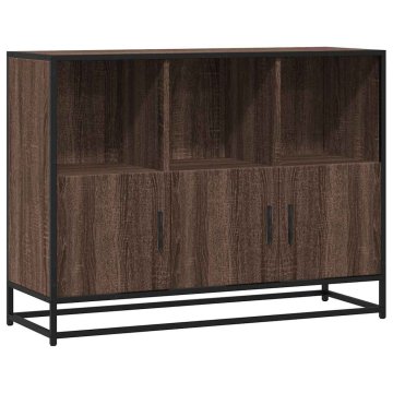 Vidaxl Komoda rjavi hrast 100x35x76 cm inženirski les