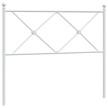 Vidaxl Kovinsko nadomestno vzglavje belo 107 cm