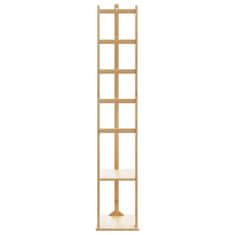 Vidaxl Stojalo za plašče s kljukami in policami 38,5x30x156 cm Bambus