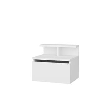 Woody Fashion Nočna omarica, Alice - Bela