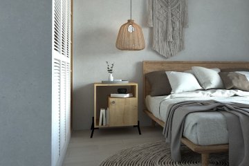 Woody Fashion Nočna omarica, Hazal - hrast