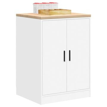 Vidaxl vidaXL Garažna omara za shranjevanje bela 60x51x85 cm