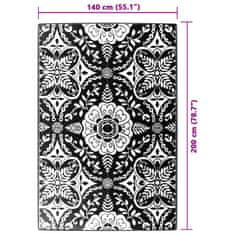 Vidaxl Zunanja preproga ARAKIL baby modra 140x200 cm PP