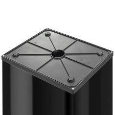 Vidaxl Koš za smeti Big-Box Swing velikost XL 52 L črn