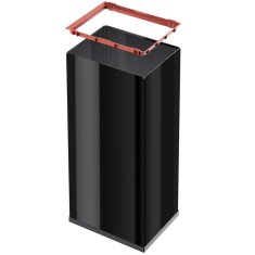 Vidaxl Koš za smeti Big-Box Swing velikost XL 52 L črn