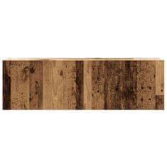 Vidaxl 3-delni set stenske TV omarice iz starega lesa 100x30x30 cm