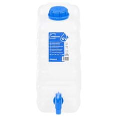 Vidaxl Posoda za vodo s pipo prozorna 15 L plastika