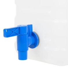 Vidaxl Posoda za vodo s pipo prozorna 15 L plastika