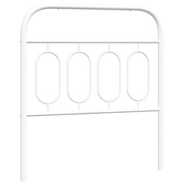 Vidaxl Kovinsko nadomestno vzglavje belo 90 cm
