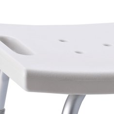Vidaxl Kopalniški stolček bel 150 kg