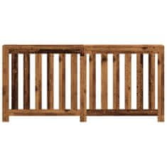 Vidaxl Pokrov za radiator starinski les 175x20x82 cm inženirski les