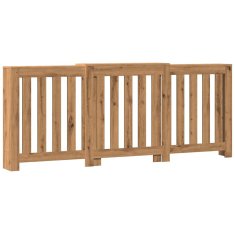 Vidaxl Pokrov za radiator hrast 205x21,5x83,5 cm inženirski les
