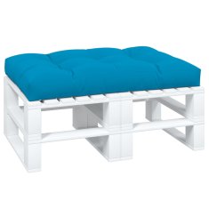 Vidaxl Blazina za kavč iz palet modra 120x80x12 cm