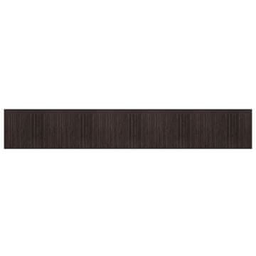 Vidaxl Preproga pravokotna temno rjava 80x500 cm bambus