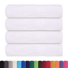 Vidaxl Brisače za roke 4 kos bela 50x100 cm 360 g/m² 100% bombaž