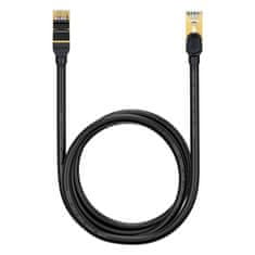 BASEUS Ethernet RJ45, 10Gbps, 1,5 m omrežni kabel (črn)