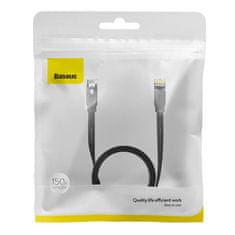 BASEUS Ethernet RJ45, 1Gbps, 1,5 m omrežni kabel (črn)