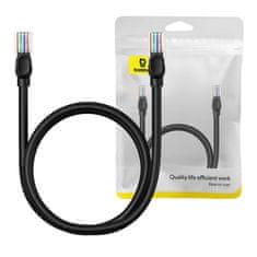 BASEUS Ethernet CAT5, 1m omrežni kabel (črn)