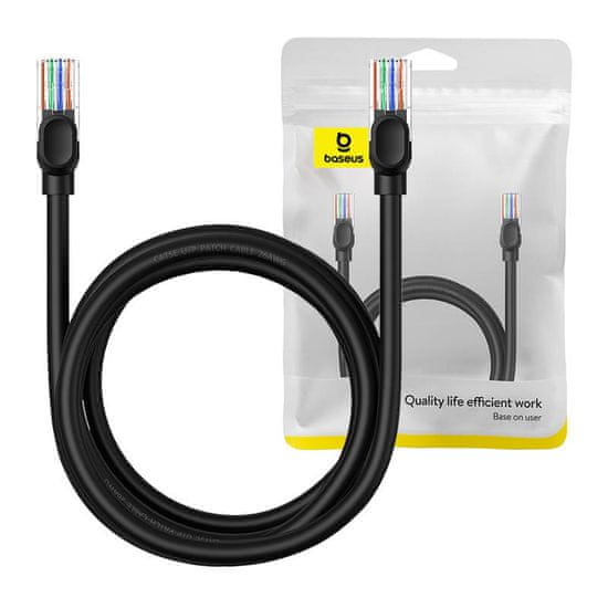 BASEUS Ethernet CAT5, 2m omrežni kabel (črn)