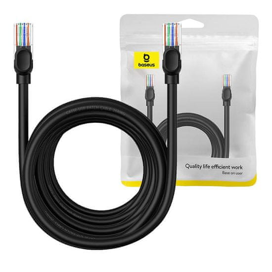 BASEUS Ethernet CAT5, 8 m omrežni kabel (črn)