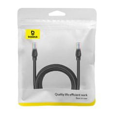 BASEUS Ethernet CAT5, 5m omrežni kabel (črn)