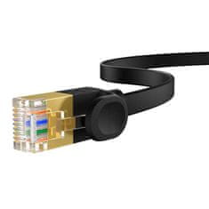 BASEUS Cat 7 UTP Ethernet RJ45 Cable Flat 2 m črna