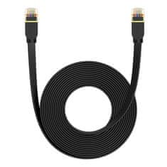 BASEUS  Cat 7 UTP Ethernet RJ45 Cable Flat 8 m črna