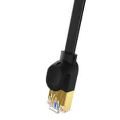 BASEUS  Cat 7 UTP Ethernet RJ45 Cable Flat 8 m črna