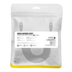BASEUS  Cat 7 UTP Ethernet RJ45 Cable Flat 8 m črna