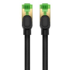 BASEUS Pleteni omrežni kabel cat.8 Ethernet RJ45, 40Gbps, 1m (črn)