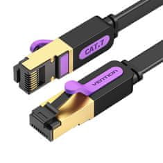 Vention Ploščat kabel UTP CAT7 Vention ICABJ RJ45 Ethernet 10 Gbps 5 m črn