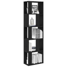 Vidaxl Book Cabinet/Room Divider Črni hrast 45x24x159 cm