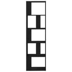 Vidaxl Book Cabinet/Room Divider Črni hrast 45x24x159 cm