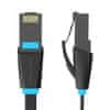 Ploski omrežni kabel CAT6 UTP IBJBK RJ45 Ethernet 1000Mbps 8m črn