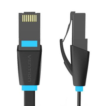 Vention Ploščat omrežni kabel CAT6 UTP Vention IBJBK RJ45 Ethernet 1000Mbps 8m Črn