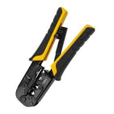 Deli Tools EDL4971 Klešče za stiskanje Ethernet priključkov, 4/6/8P, RJ45/RJ14/RJ12/RJ9