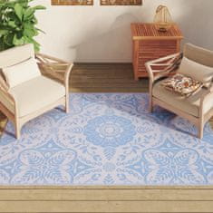 Vidaxl Zunanja preproga ARAKIL baby modra 140x200 cm PP