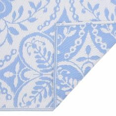Vidaxl Zunanja preproga ARAKIL baby modra 140x200 cm PP
